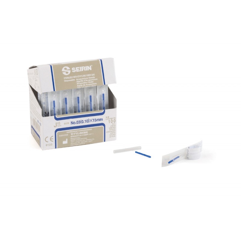 Seirin® J15 acupuncture needles with guide tube
