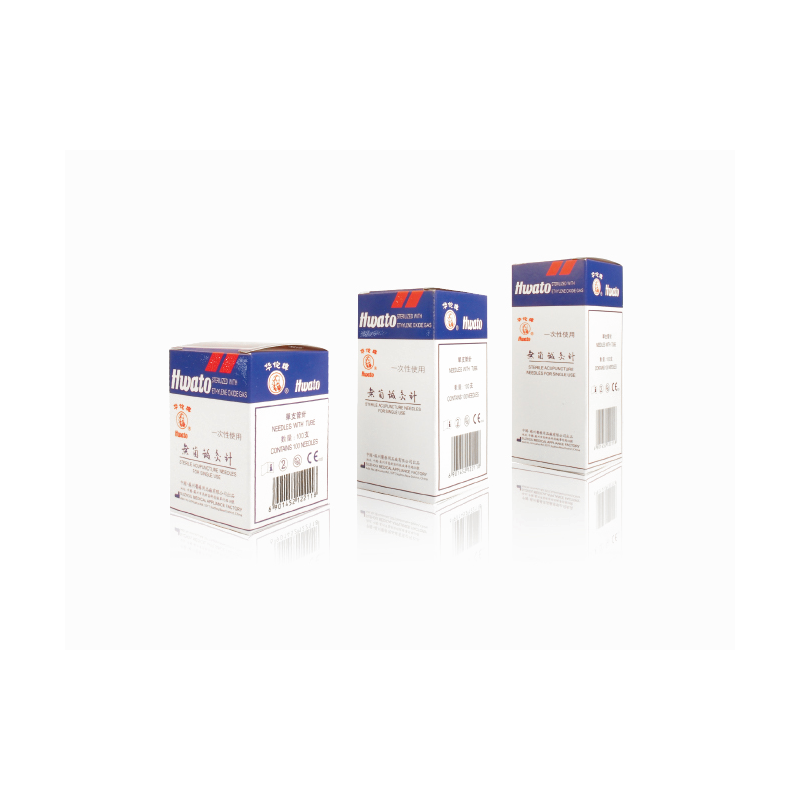 Hwato® acupuncture needles in silver with guide tube and stainless steel body