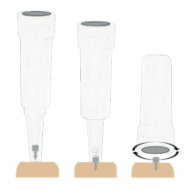 ASP® Sedatelec - Aghi per auricoloterapia a semi permanenza in acciaio