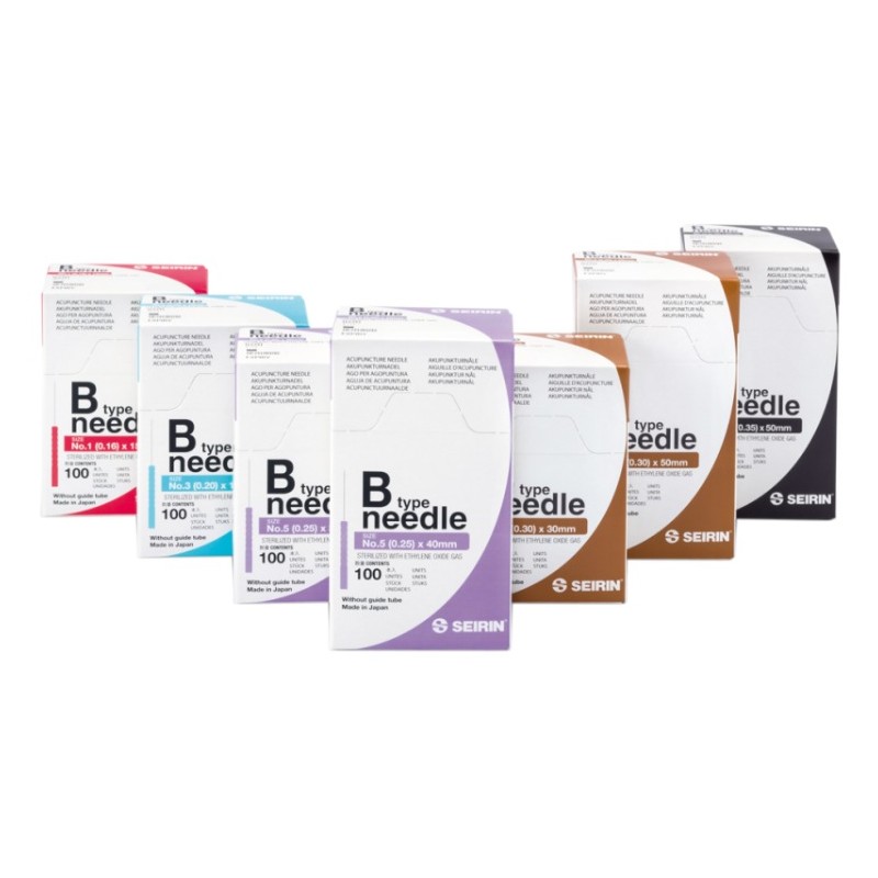 Aghi per agopuntura Seirin® tipo B con manico in polipropilene  colorato