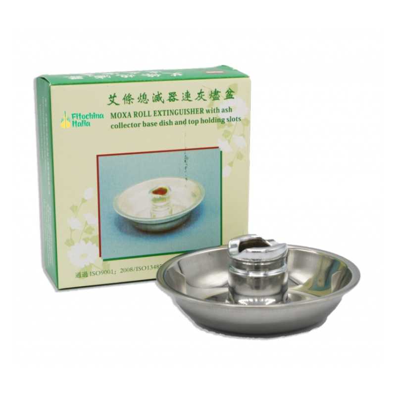 Spegnimoxa in metallo con posacenere